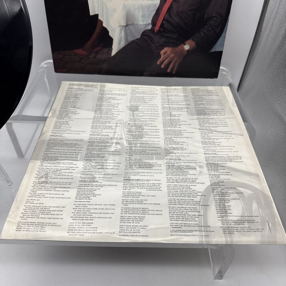 Jimmy Buffett Last Mango In Paris Vinyl 12” w/lyric sleeve MCA 5600 1985 VG+ - Picture 6 of 15